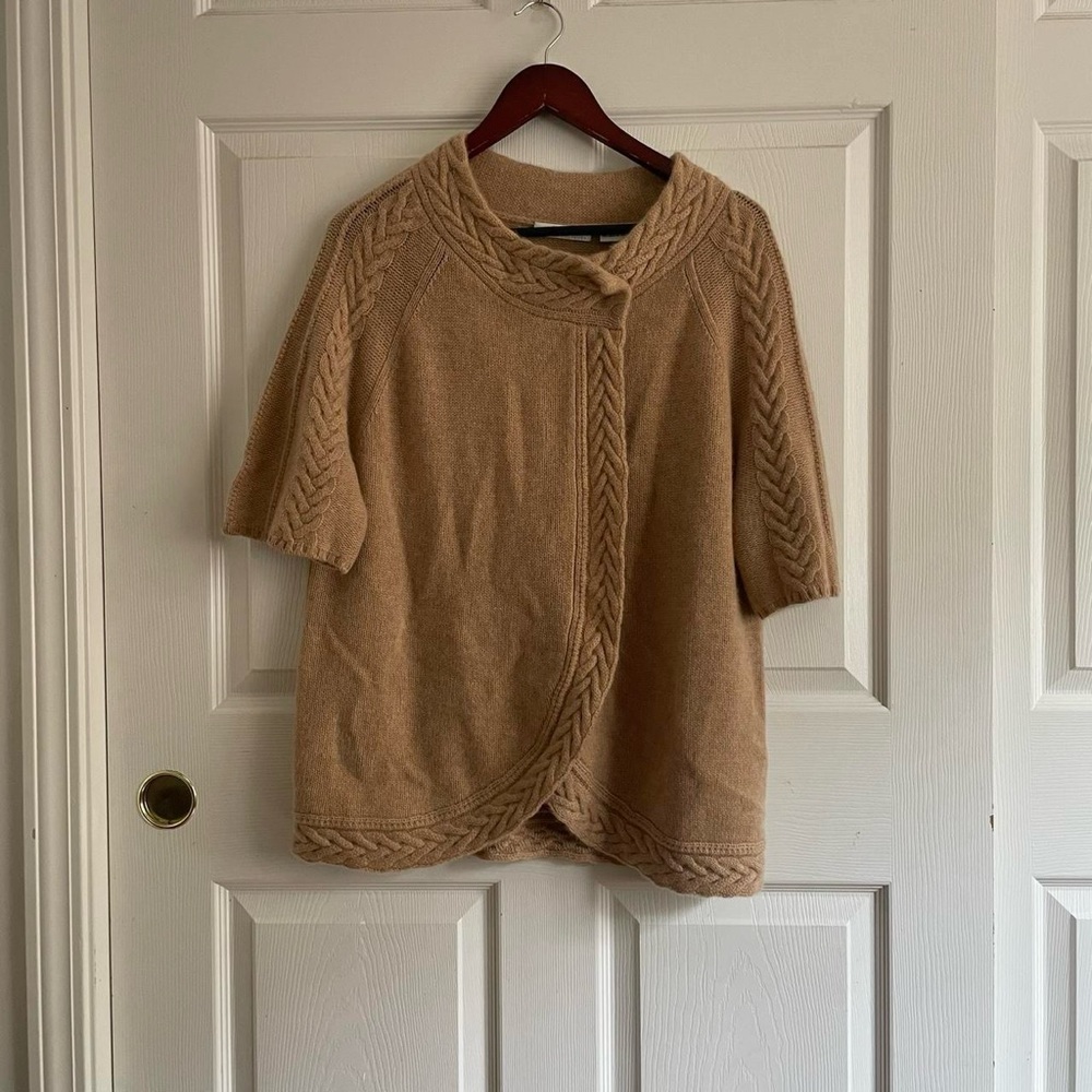 bnwt neiman marcus cashmere poncho blouse